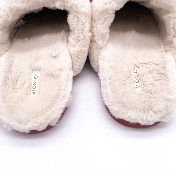 Vionic Josephine Faux Fur Lined Comfort Mule Slippers 10 - Picture 6 of 15
